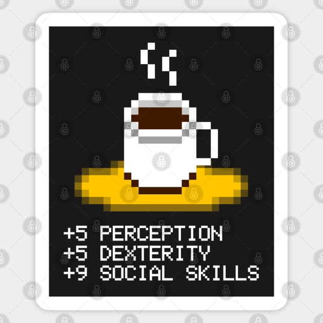 Coffee Attributes Sticker by AngryMongoAff